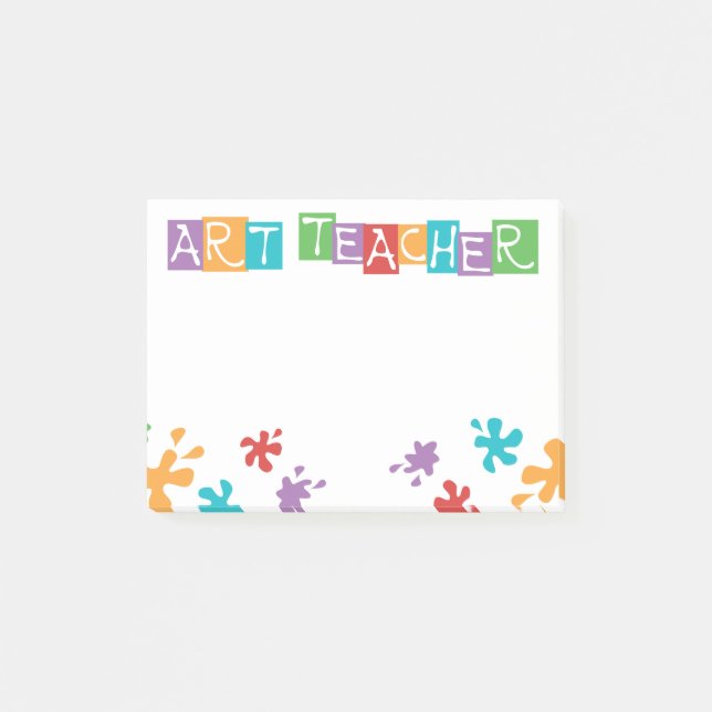 Art Teacher Post-it Notes (Front)