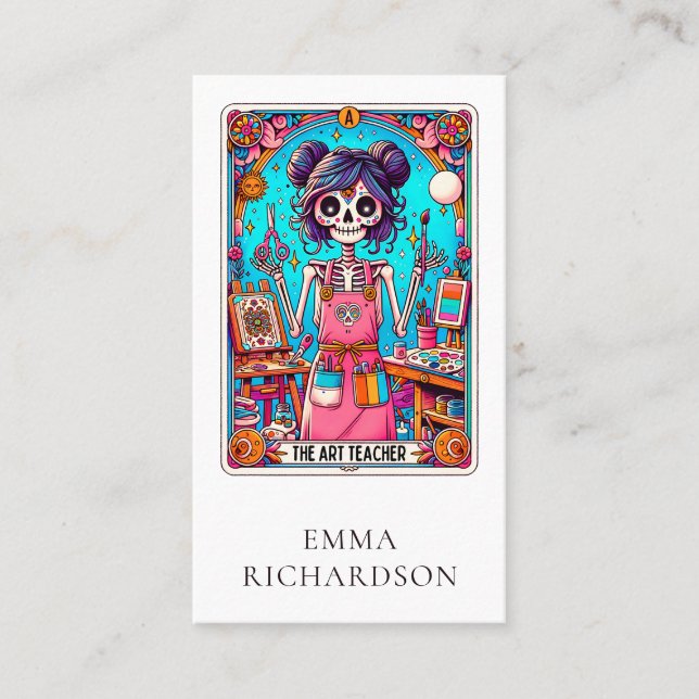 Art Teacher Tarot Card  (Front)