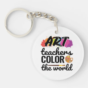 Art Teachers Colour the World Teacher Appreciation Keychain