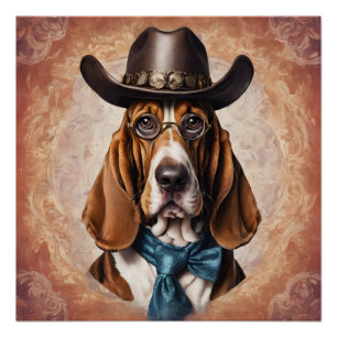 Art The Basset Hound Poster