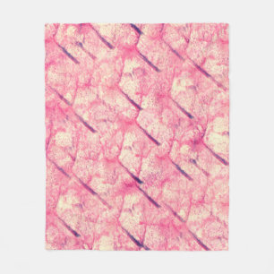 art The pink watercolor ink paint blob watercolour Fleece Blanket