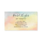 Art Therapist Sunflower Watercolor Business Card