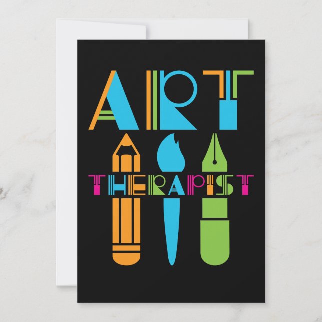Art Therapist Therapy Invitation (Front)