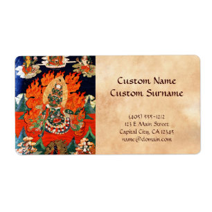 Art tibétain oriental frais de tatouage de thangk