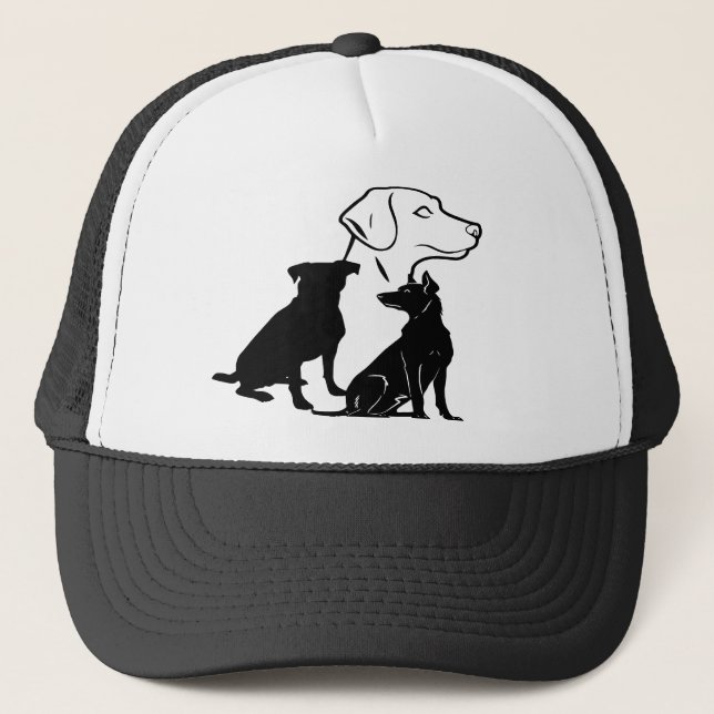 Art Trio of Loyal Paws Trucker Hat (Front)