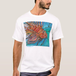 ART tropical de T-shirt de Turkeyfish de poissons