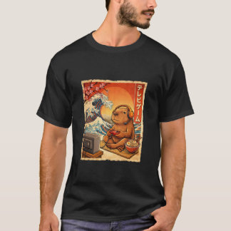 Art Ukiyo-e Japanese Bruh Retro Gamer Funny Video T-Shirt