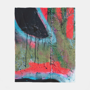 Art under ground. Beautiful street art graffiti st Fleece Blanket