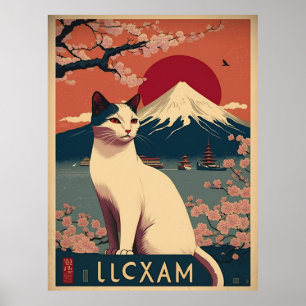 Art using traditional Japanese vintage designs Bea Poster