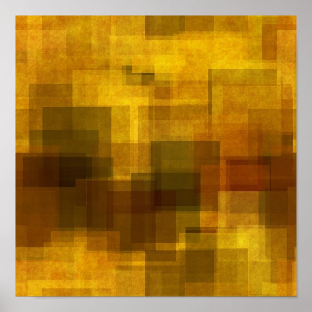 art vintage colourful abstract geometric 2 poster (Front)