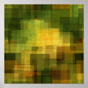 art vintage colourful abstract geometric poster