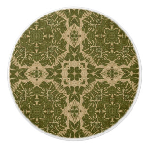 Art vintage damask pattern ceramic knob