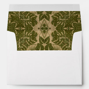 Art vintage damask pattern envelope