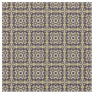 Art vintage damask pattern, golden fabric