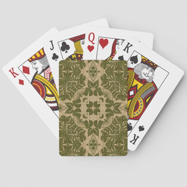 Art vintage damask pattern playing cards (Back)