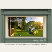 Art vintage du colibri | Cadeau de jardin d'annive