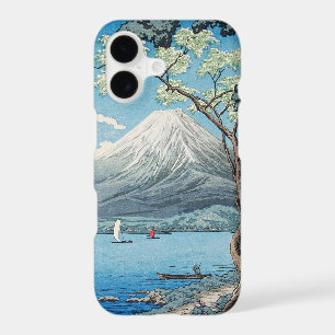 Art vintage du mont Fuji et du lac Yamanaka japona