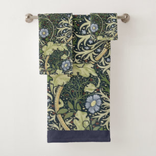 Art vintage floral de motif d'algue de William