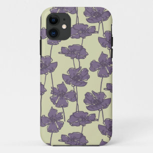 Art vintage floral pattern background iPhone 11 case