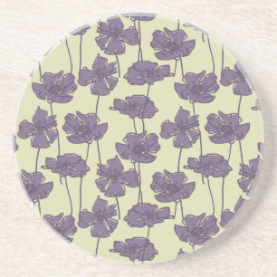 Art vintage floral pattern background coaster