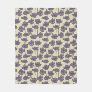 Art vintage floral pattern background fleece blanket