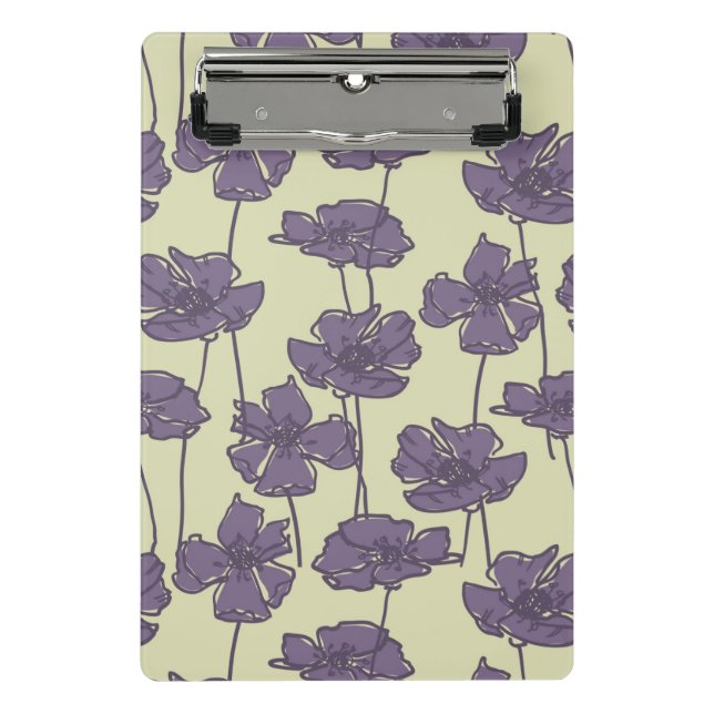 Art vintage floral pattern background mini clipboard (Front)