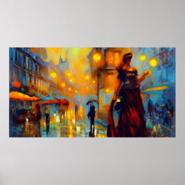 Art vintage France avec Vieux Poster