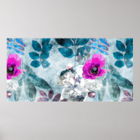 art vintage watercolor colorful floral seamless pa