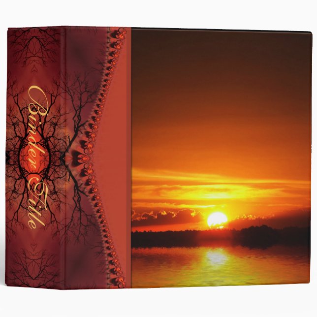 Art vivant : Classeur Sunset Horizon (Devant/Côté)