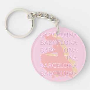 Art Voyage de Barcelone, Espagne Art, Rose, Pastel