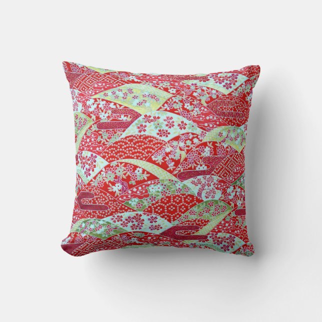 Art washi japonais Origami Floral Yuzen Coussin (Recto)