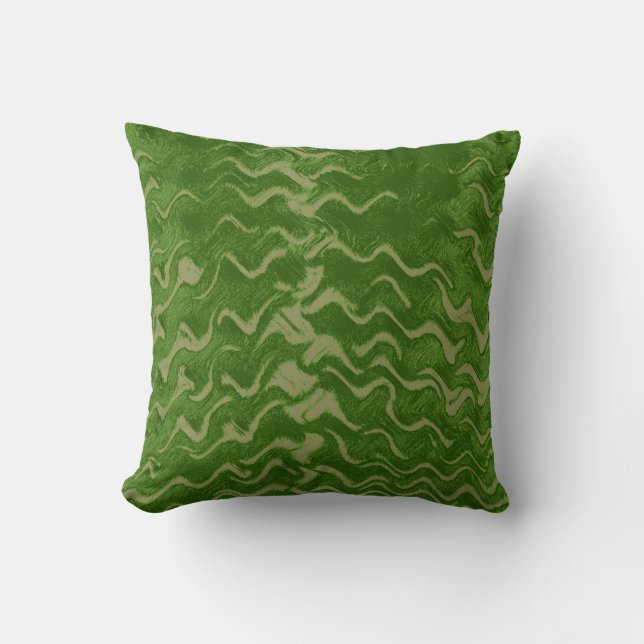 Art waves modern 2 throw pillow (Front)