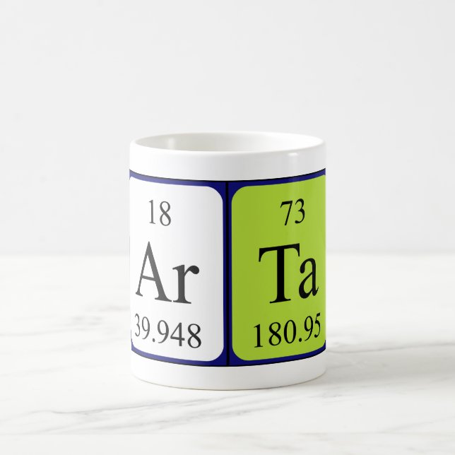 Arta periodic table name mug (Center)