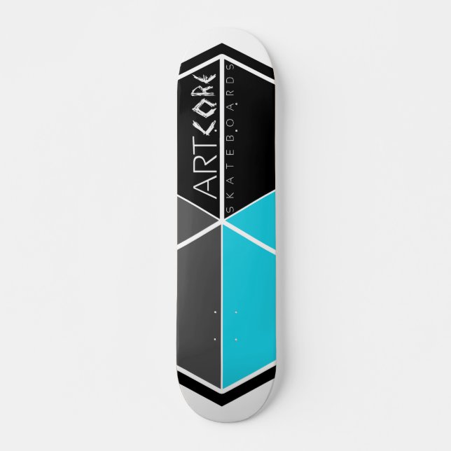 ArtCore Skateboards/ Big Logo BLUE Skateboard (Front)