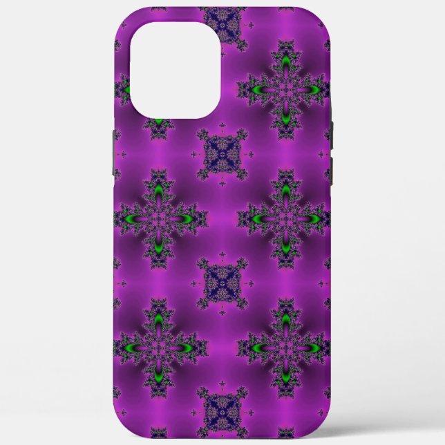 Artdeco Abstract Flowers Case-Mate iPhone Case (Back)