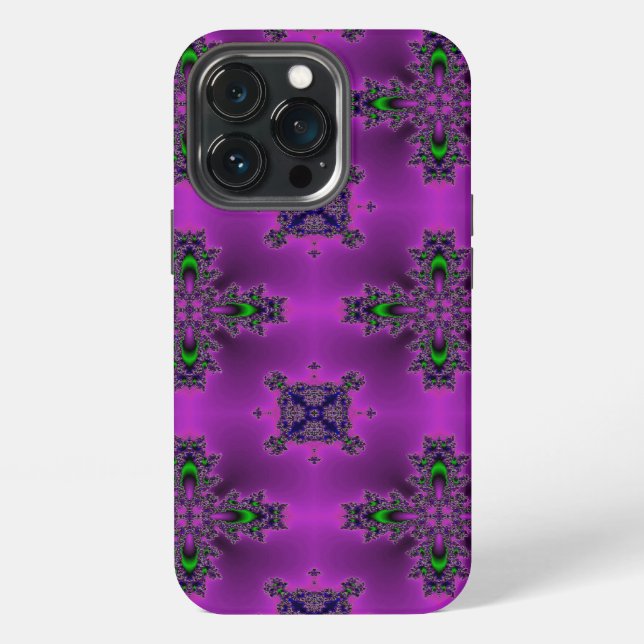 Artdeco Abstract Flowers iPhone Case (Back)