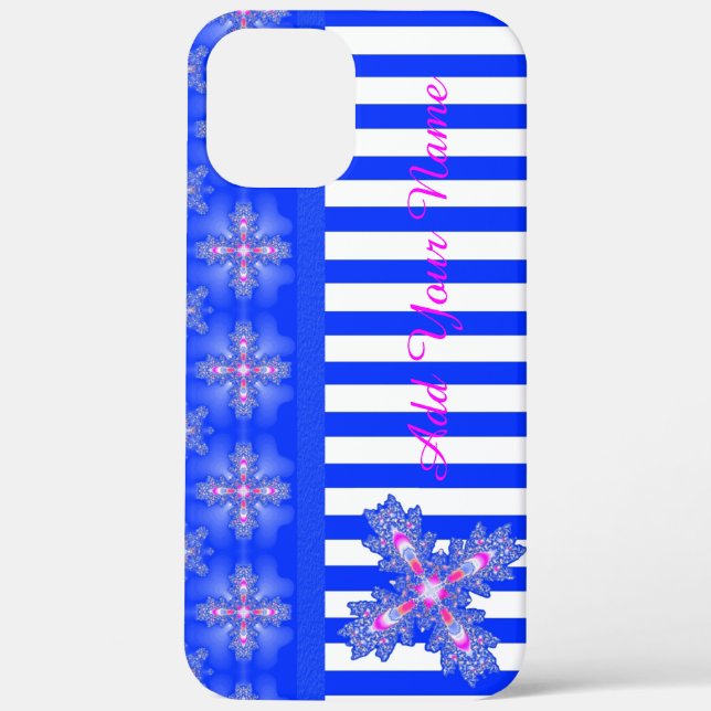 Artdeco Flowers in Retro Style , Add Your Name Case-Mate iPhone Case (Back)