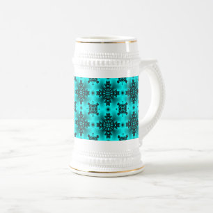 Artdeco Flowers in Retro Style Beer Stein