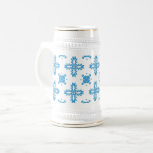 Artdeco Flowers in Retro Style Beer Stein
