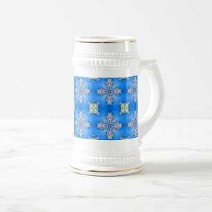 Artdeco Flowers in Retro Style Beer Stein