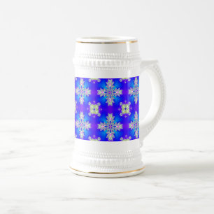 Artdeco Flowers in Retro Style Beer Stein
