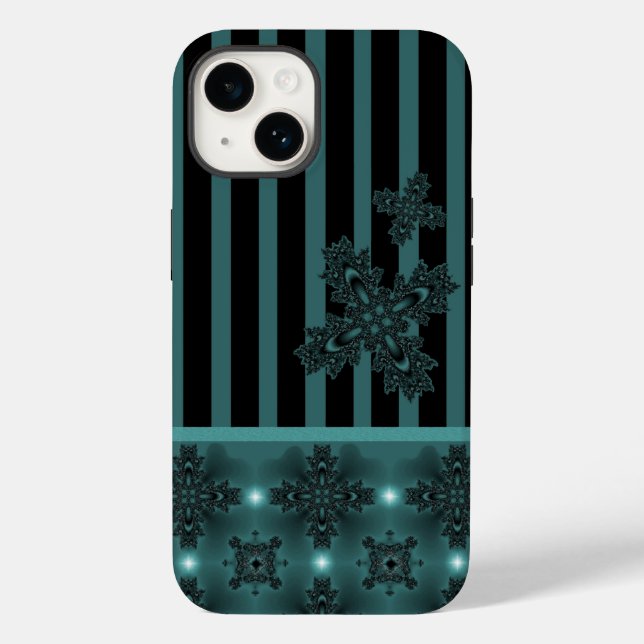 Artdeco Flowers in Retro Style Case-Mate iPhone Case (Back)