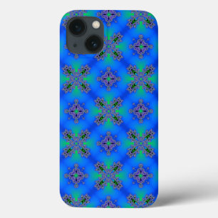 Artdeco Flowers in Retro Style iPhone 13 Case