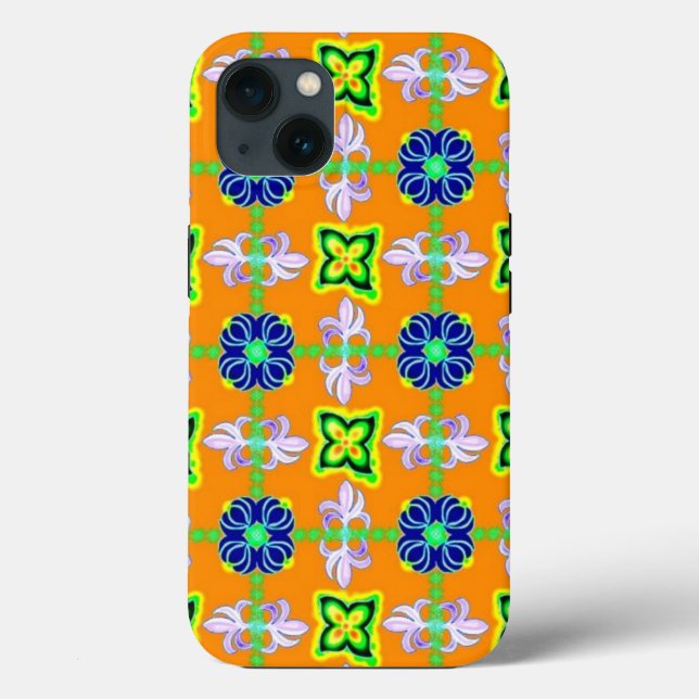 Artdeco Flowers in Retro Style Case-Mate iPhone Case (Back)