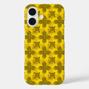Artdeco Flowers in Retro Style iPhone 16 Case