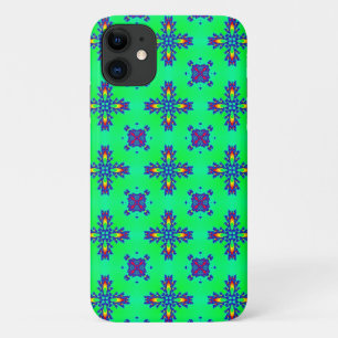 Artdeco Flowers in Retro Style iPhone 11 Case