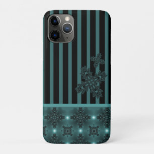Artdeco Flowers in Retro Style iPhone 11 Pro Case
