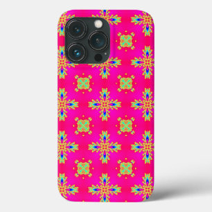 Artdeco Flowers in Retro Style iPhone 13 Pro Case