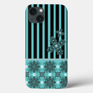 Artdeco Flowers in Retro Style iPhone 13 Case