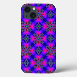 Artdeco Flowers in Retro Style iPhone 13 Case